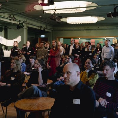 SIN event in the Green Salon of the Volksbühne theater on Rosa-Luxemburg-Platz in Berlin; ©Stephanie Ballantine